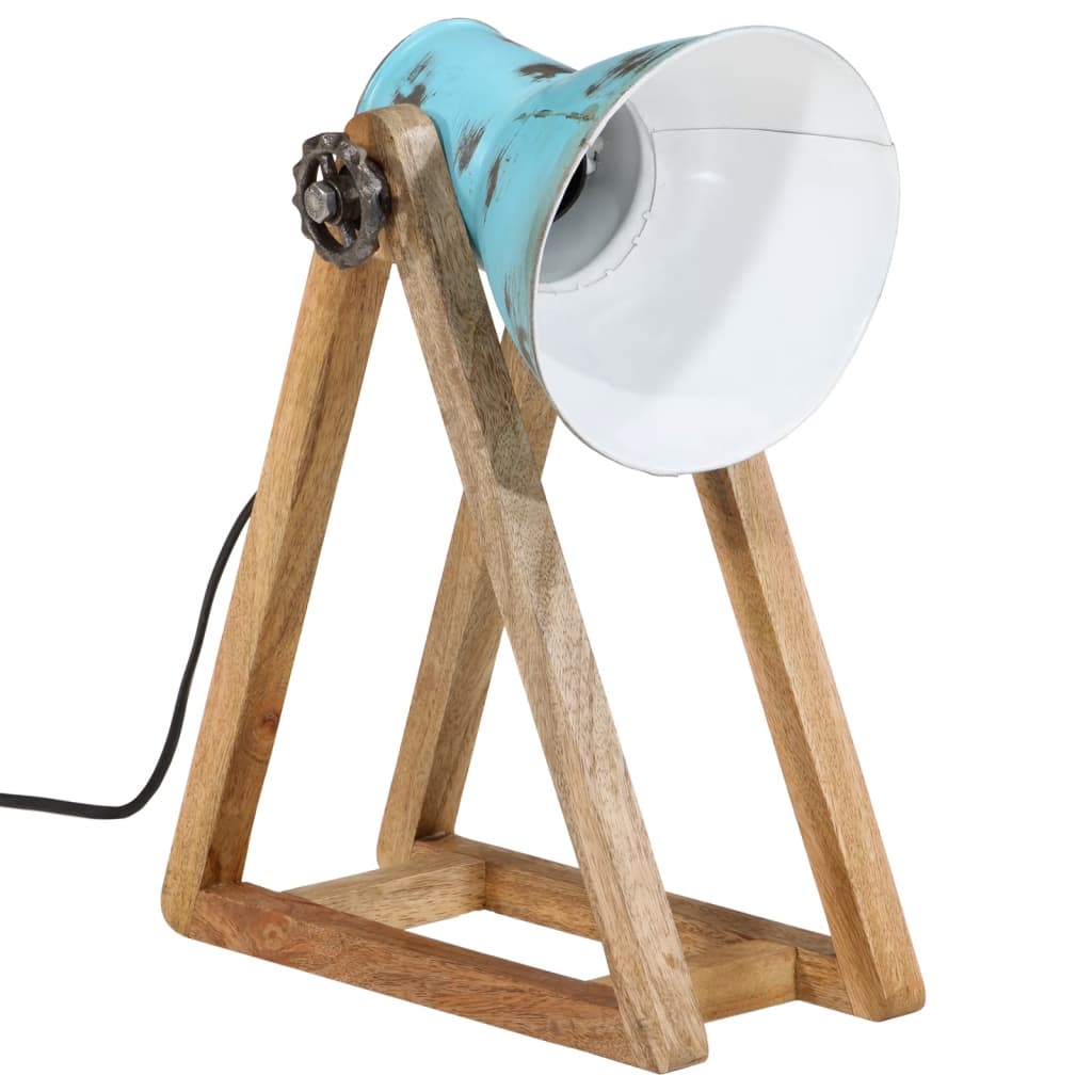 Vidaxx Schreibtischlampe 25 W E27 30x17x40 cm verwittertes Blau