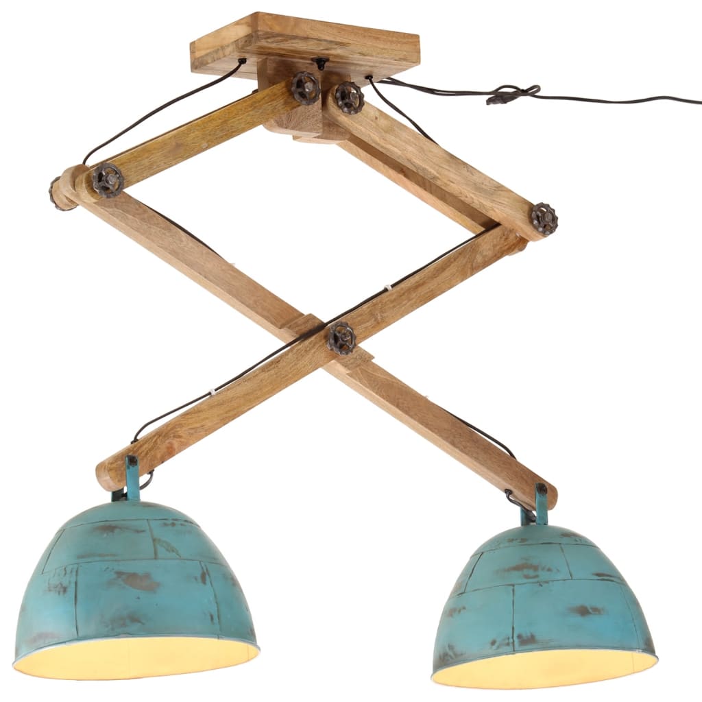Vidaxx Deckenleuchte 25 W E27 29 x 18 x 85 cm verwittertes Blau