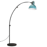 Vidaxxl Stehleuchte 25 W E27 150 cm verwittertes Blau