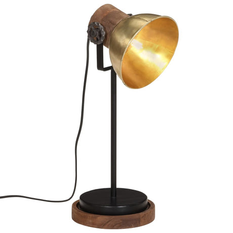 Vidaxx Schreibtischlampe 25 W E27 17x17x50 cm altmessingfarben
