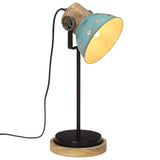 Vidaxx Schreibtischlampe 25 W E27 17x17x50 cm verwittertes Blau