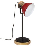 Vidaxx Schreibtischlampe 25 W E27 17x17x50 cm verwittertes Rot