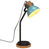 Vidaxx Schreibtischlampe 25 W E27 18x18x60 cm verwittertes Blau