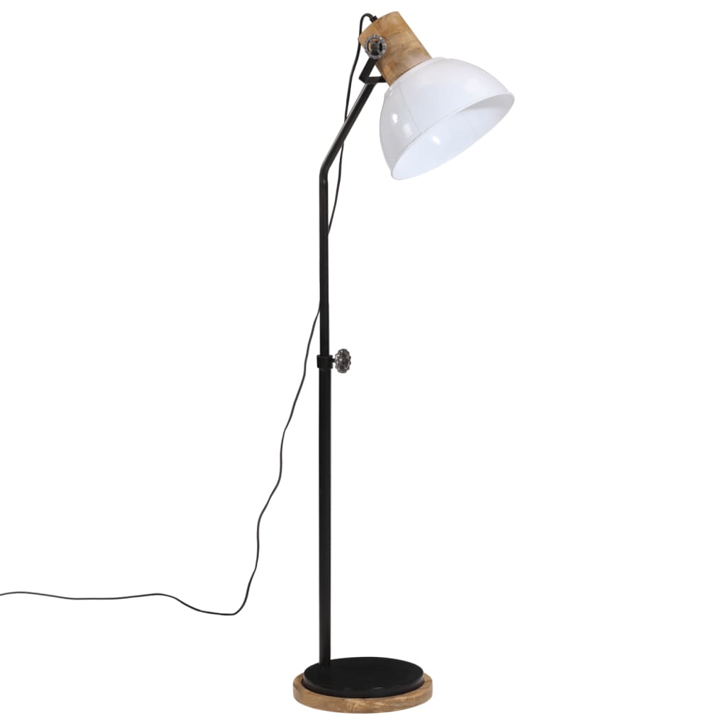VidaXL Stehleuchte 25 W E27 30x30x100-150 cm weiß