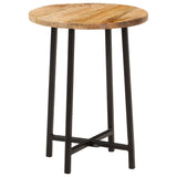 Vidaxl salontafel 35x35x45 cm massief mangohout en ijzer