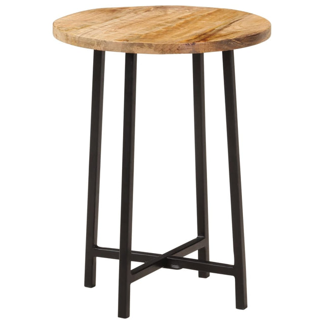 Vidaxl salontafel 35x35x45 cm massief mangohout en ijzer