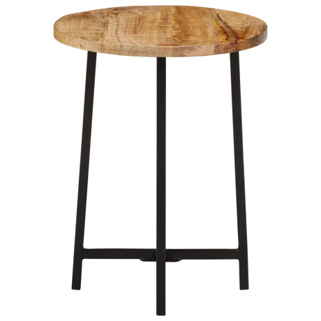 Vidaxl salontafel 35x35x45 cm massief mangohout en ijzer