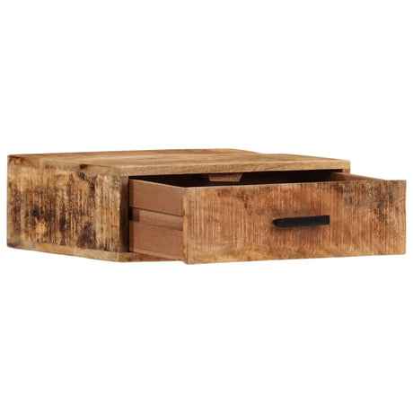 Vidaxl nachtkastje wandgemonteerd 40x30x13,5 cm massief mangohout