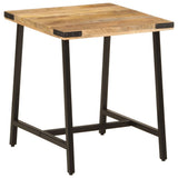 Vidaxl bijzettafel 45x45x50 cm massief mangohout en ijzer