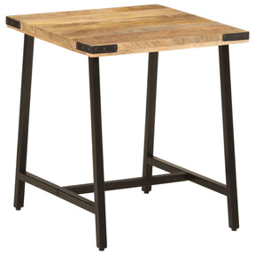 Vidaxl bijzettafel 45x45x50 cm massief mangohout en ijzer