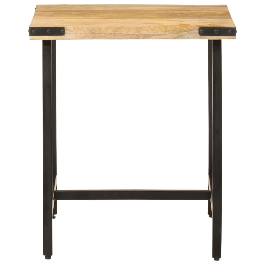 Vidaxl bijzettafel 45x45x50 cm massief mangohout en ijzer