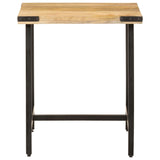 Vidaxl bijzettafel 45x45x50 cm massief mangohout en ijzer