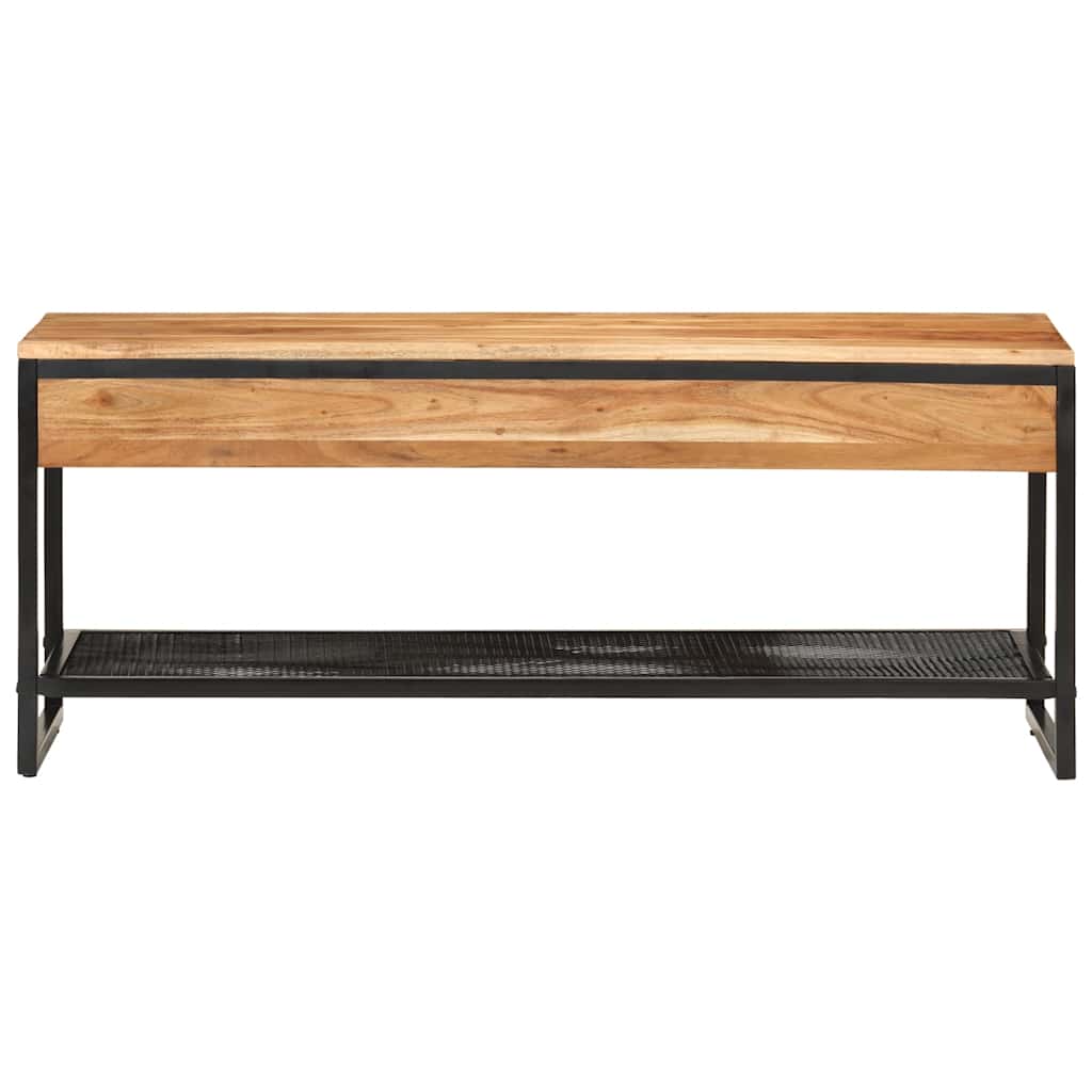 Vidaxx Schuhbank 110x35x45 cm massives Akazienholz und Eisen