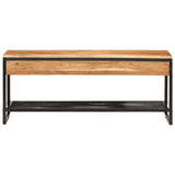 Vidaxx Schuhbank 110x35x45 cm massives Akazienholz und Eisen