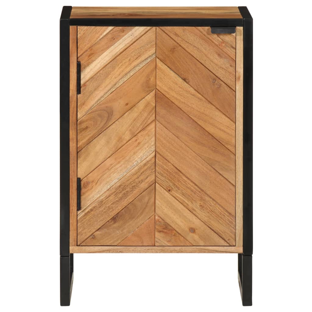 Vidaxl badkamerkast 40x30x60 cm massief acaciahout en ijzer