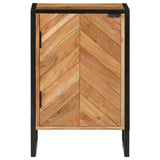 Vidaxl badkamerkast 40x30x60 cm massief acaciahout en ijzer