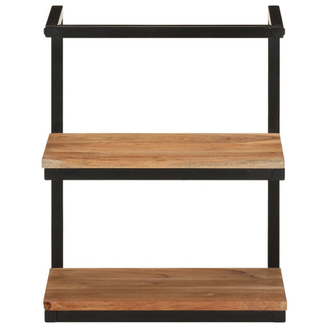 Vidaxl wandschap 40x30x50 cm massief acaciahout en ijzer