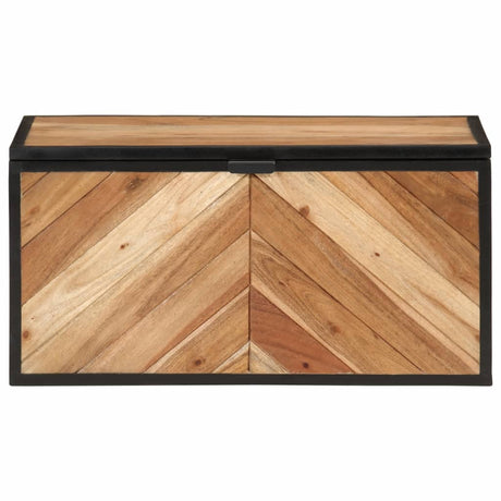 VidaXL Aufbewahrungsbox 60x30x30 cm aus massivem Akazienholz und Eisen