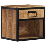 Vidaxl nachtkastje 40x35x40 cm massief mangohout