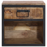 Vidaxl nachtkastje 40x35x40 cm massief mangohout