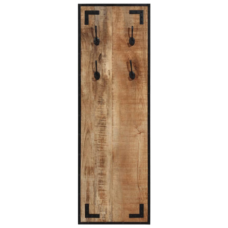 VidaXL Garderobenständer 35x8x110 cm aus massivem, rauem Mangoholz