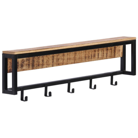Vidaxx Garderobenständer 87x10x27 cm aus massivem, rauem Mangoholz