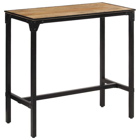 Vidaxl bartafel 110x55x107 cm massief ruw mangohout