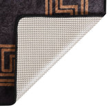 Vidaxx Teppich waschbar, rutschfest, 120 x 170 cm, Schwarz und Gold