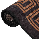 Vidaxx Teppich waschbar, rutschfest, 150 x 230 cm, Schwarz und Gold