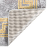 Vidaxx Teppich waschbar, rutschfest, 120 x 170 cm, Grau und Gold