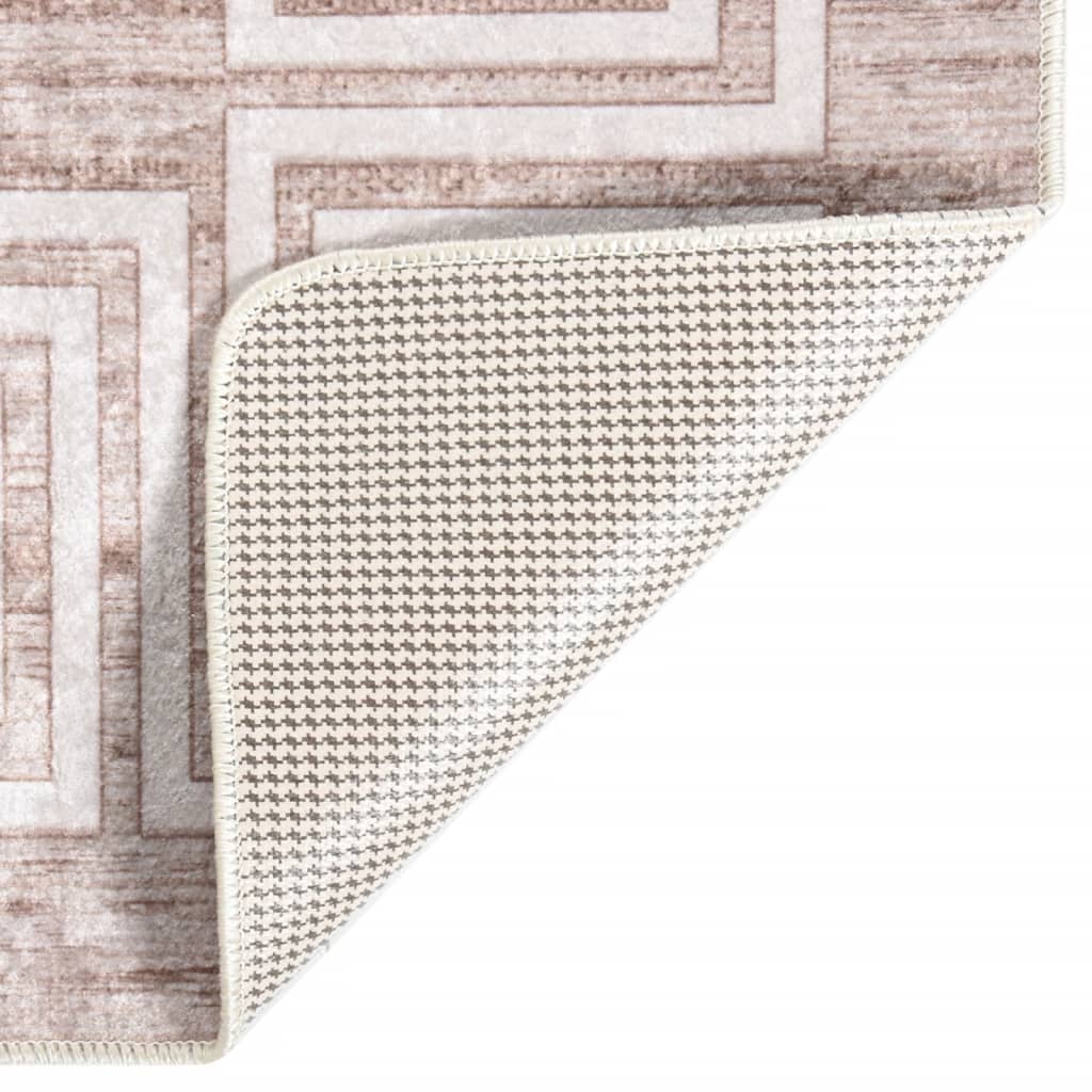 Vidaxx Teppich waschbar, rutschfest, 120 x 170 cm, beige