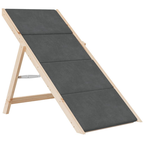Vidaxl Hundetreppe 105x47 cm Festkieferngrau grau grau