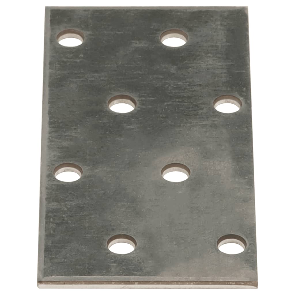 VidaXL-Platten perforiert 60 Stück 2 mm 80x40 mm verzinkter Stahl