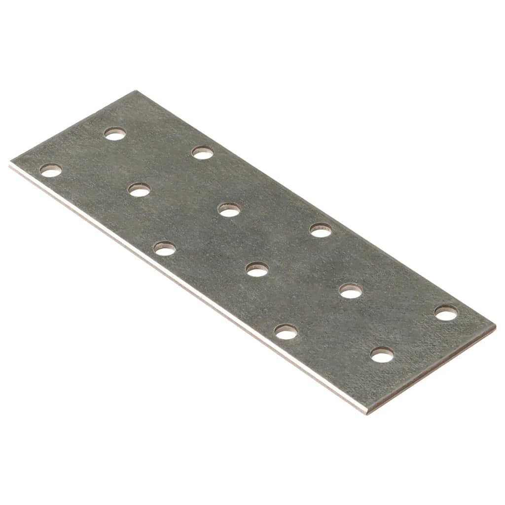 VidaXL-Platten perforiert 60 Stück 2 mm 120x40 mm verzinkter Stahl