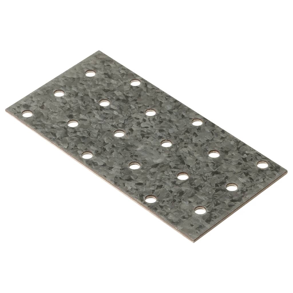 VidaXL-Platten perforiert 40 Stück 2 mm 120x60 mm verzinkter Stahl