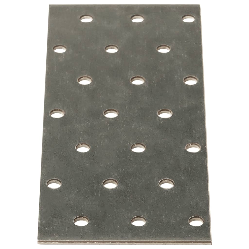 Vidaxxl-Platten perforiert 40 Stück 2 mm 140x60 mm verzinkter Stahl
