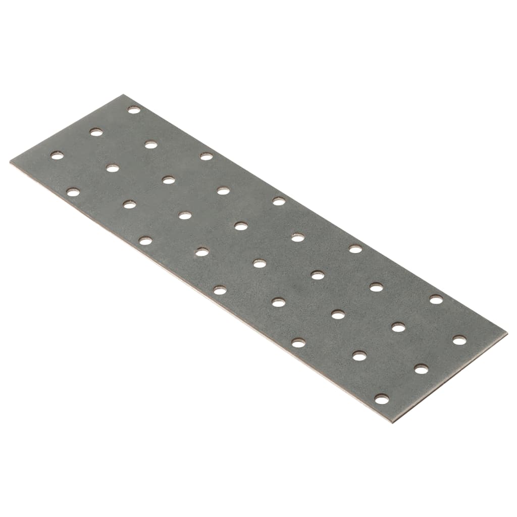 VidaXL Bleche perforiert 40 Stück 2 mm 200x60 mm verzinkter Stahl