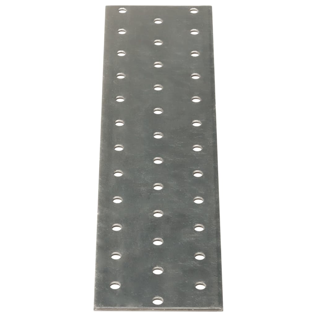 VidaXL Bleche perforiert 40 Stück 2 mm 240x60 mm verzinkter Stahl