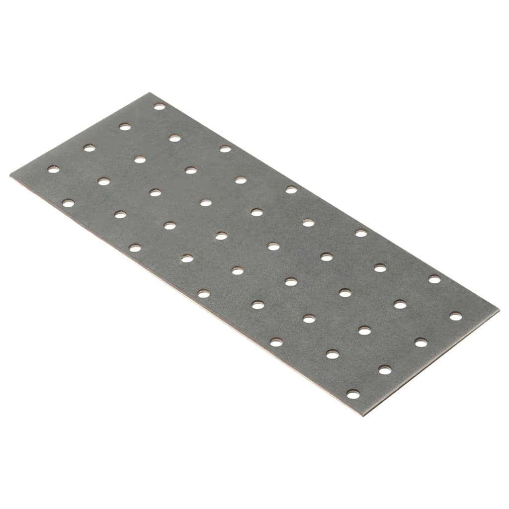 VidaXL Bleche perforiert 40 Stück 2 mm 200x80 mm verzinkter Stahl