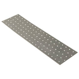 VidaXL-Platten perforiert, 20 Stück, 2 mm, 400 x 100 mm, verzinkter Stahl