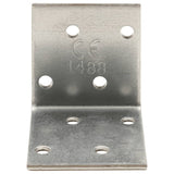 VidaXL Eckwinkel 100 Stück 2 mm 40x40x40 mm verzinkter Stahl