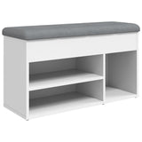 Vidaxl schoenenbank wit 82x32x45,5 cm bewerkt hout