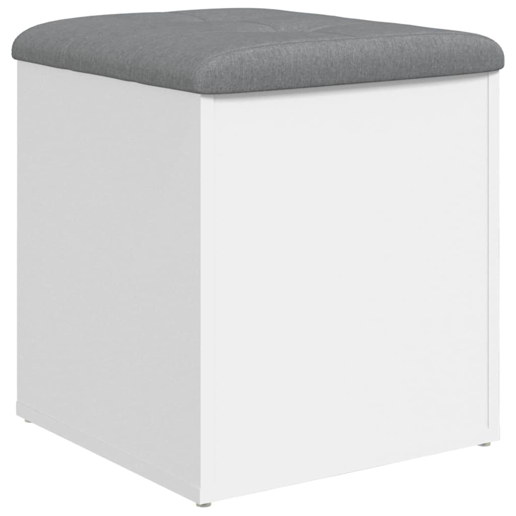 Vidaxl opbergbank wit 42x42x45 cm bewerkt hout