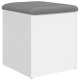 Vidaxl opbergbank wit 42x42x45 cm bewerkt hout