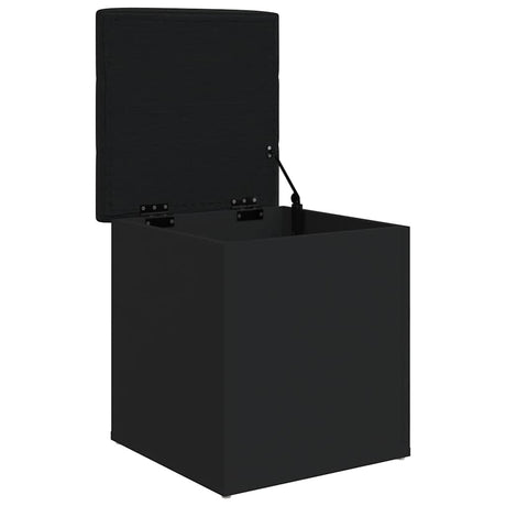 Vidaxl opbergbank 42x42x45 cm bewerkt hout zwart