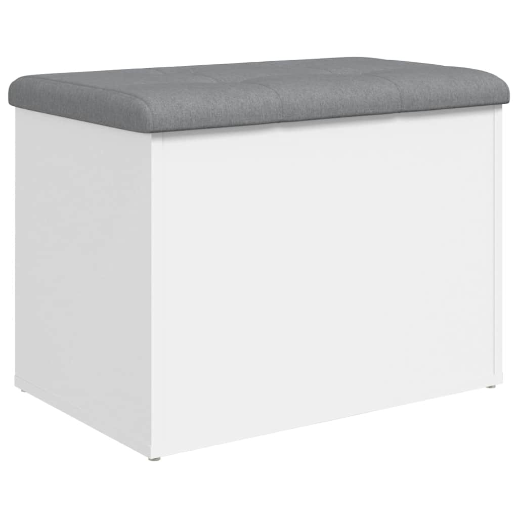 Vidaxl opbergbank wit 62x42x45 cm bewerkt hout