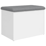 Vidaxl opbergbank wit 62x42x45 cm bewerkt hout