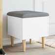 Vidaxl opbergbankje 42x42x46 cm bewerkt hout wit