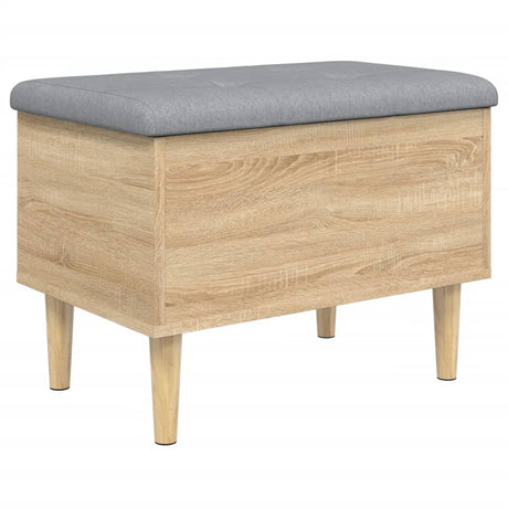 Vidaxl opbergbankje 62x42x46 cm bewerkt hout sonoma eikenkleurig