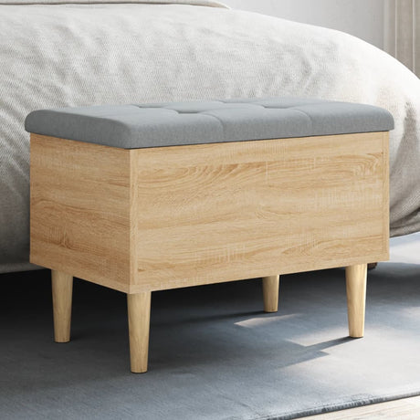 Vidaxl opbergbankje 62x42x46 cm bewerkt hout sonoma eikenkleurig